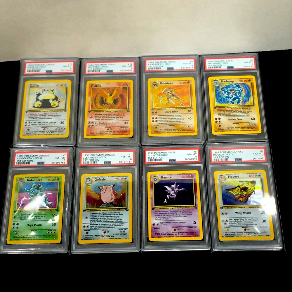 Graded Pokemon 1st edition 1999 graded PSA 8